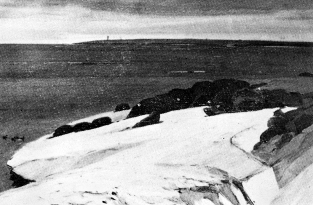 «На дальніх рубежах». 1975. Полотно, олія